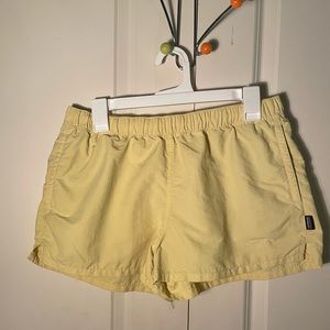 yellow Patagonia barely baggies